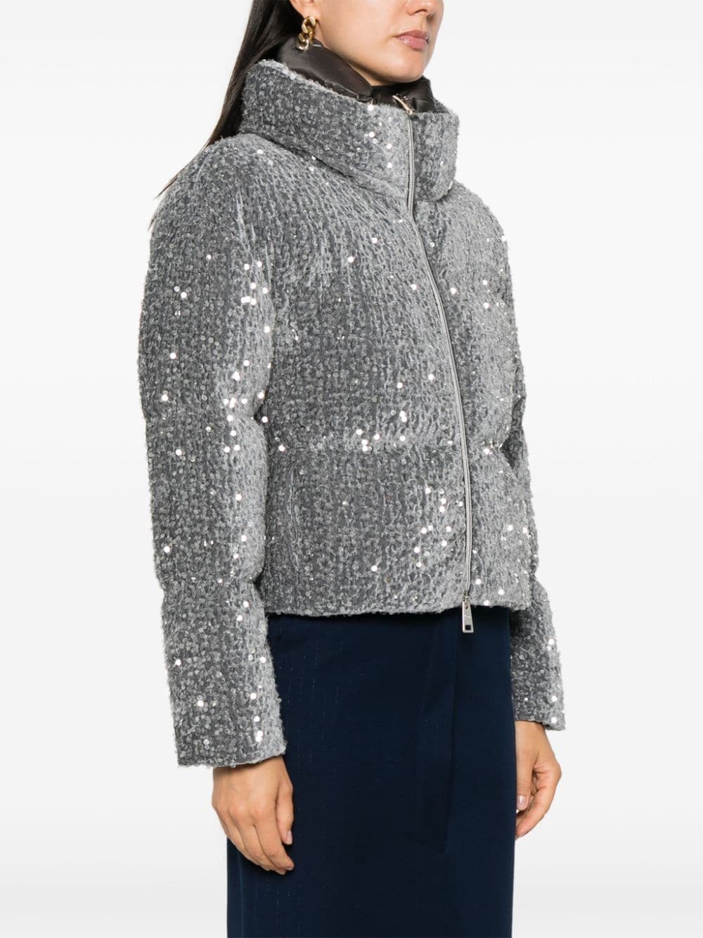 Herno Coats Grey Lining: Polyamide