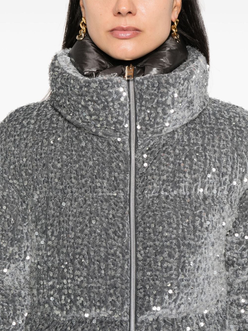 Herno Coats Grey Lining: Polyamide