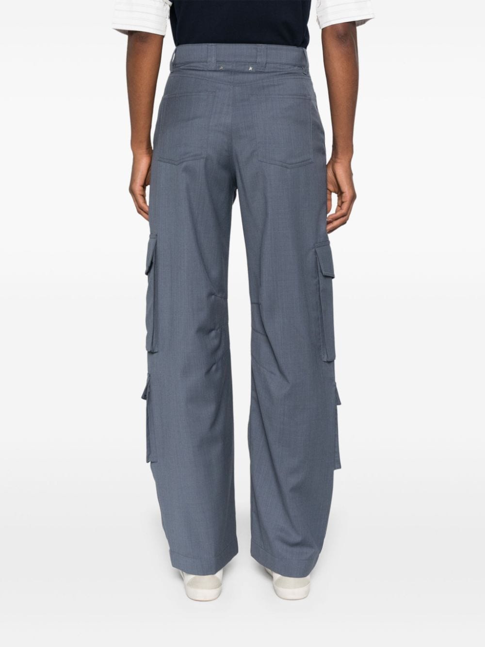 Golden Goose Trousers Grey Virgin Wool