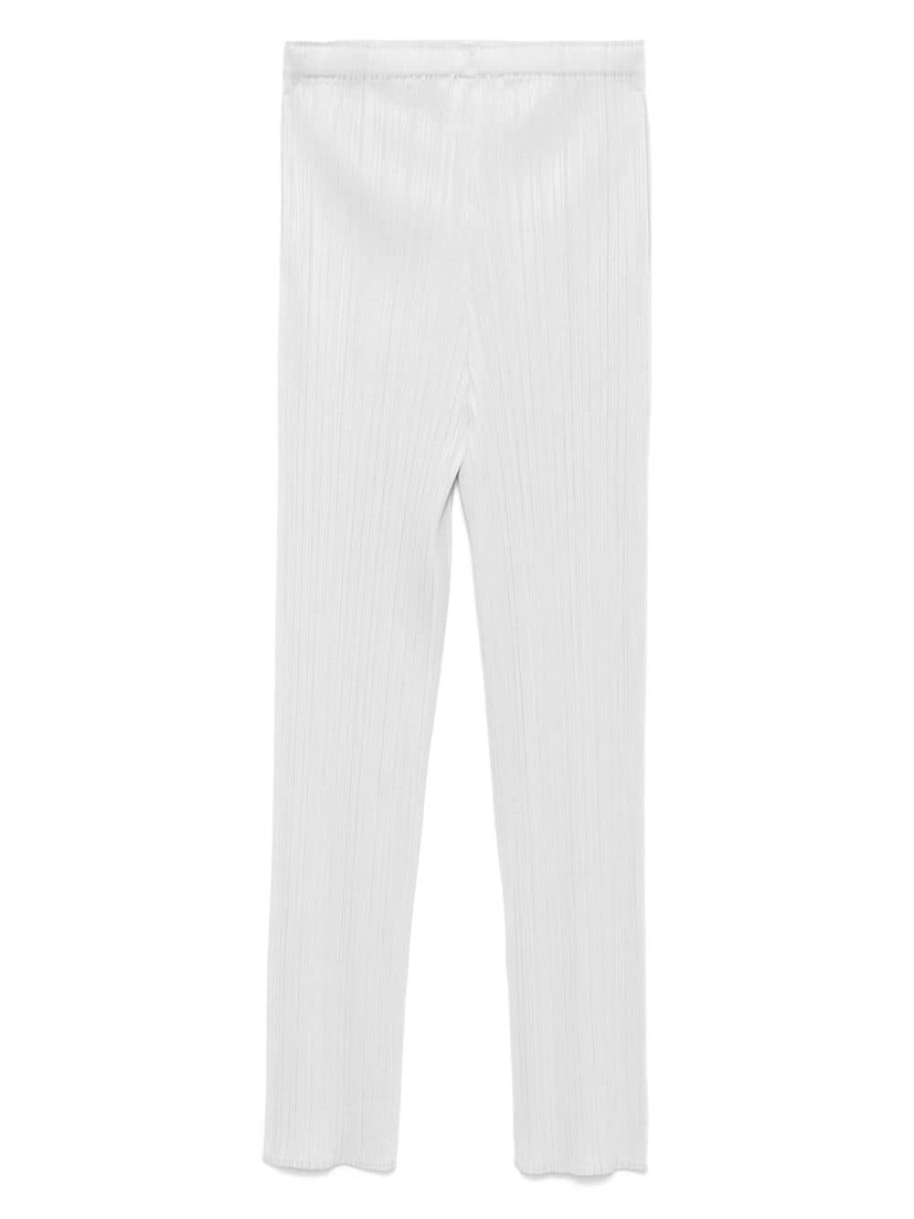 Pleats Please Trousers Light Grey Polyester