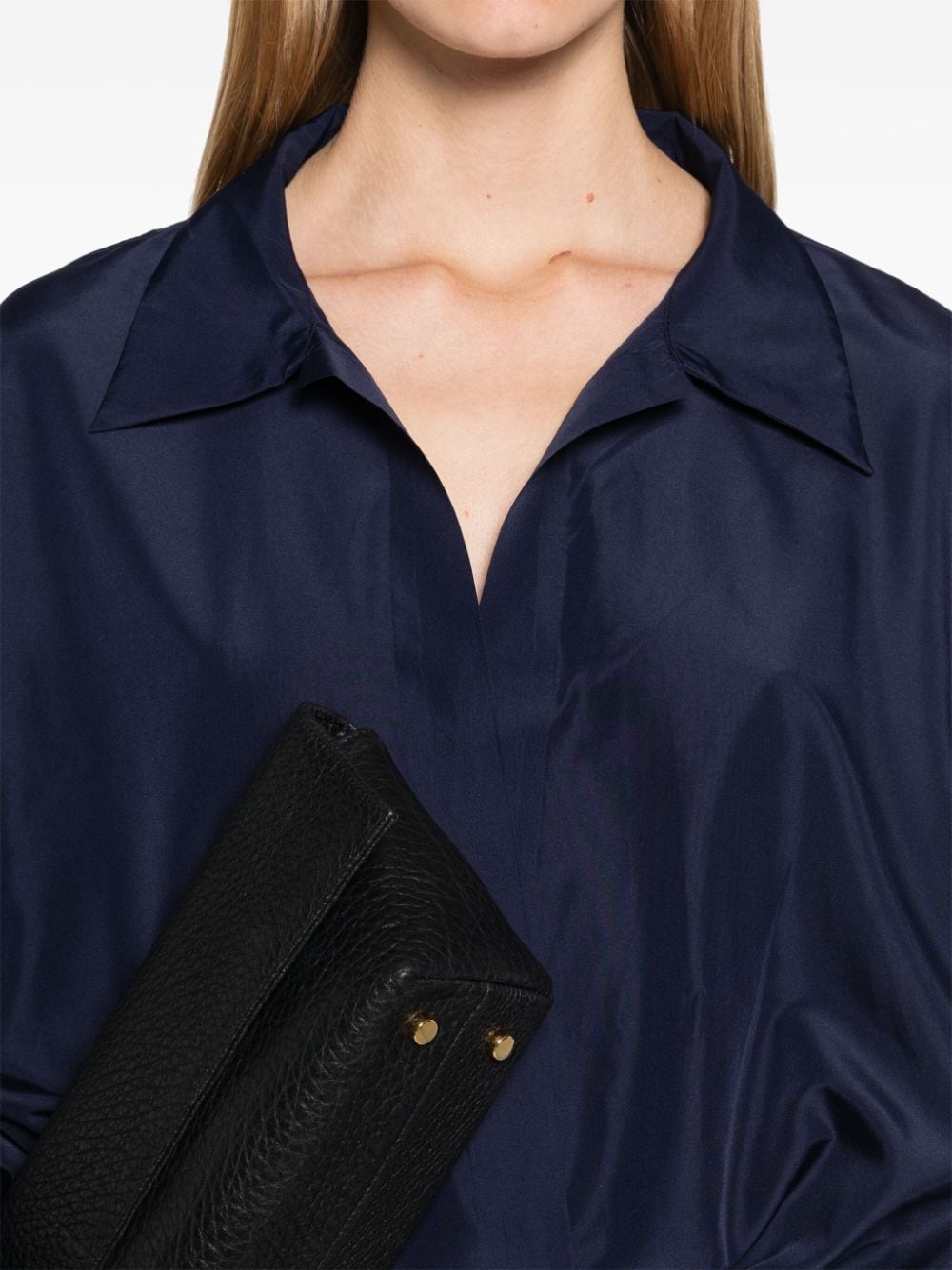 Norma Kamali Shirts Blue Polyester