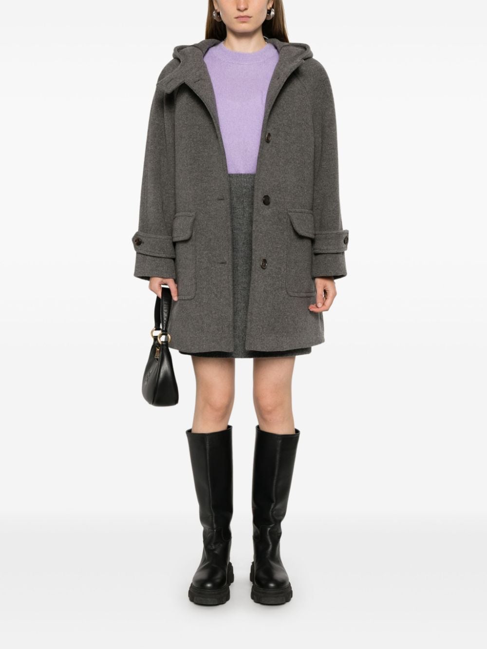 Dunst Coats Grey Outer: Wool