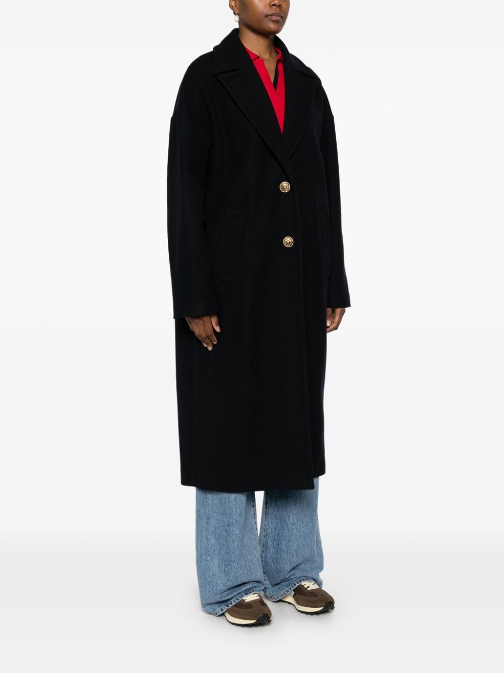 Golden Goose Coats Blue Outer: Virgin Wool