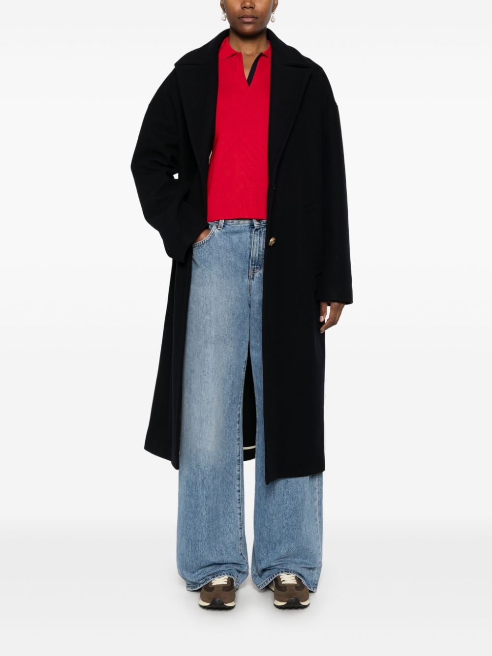 Golden Goose Coats Blue Outer: Virgin Wool