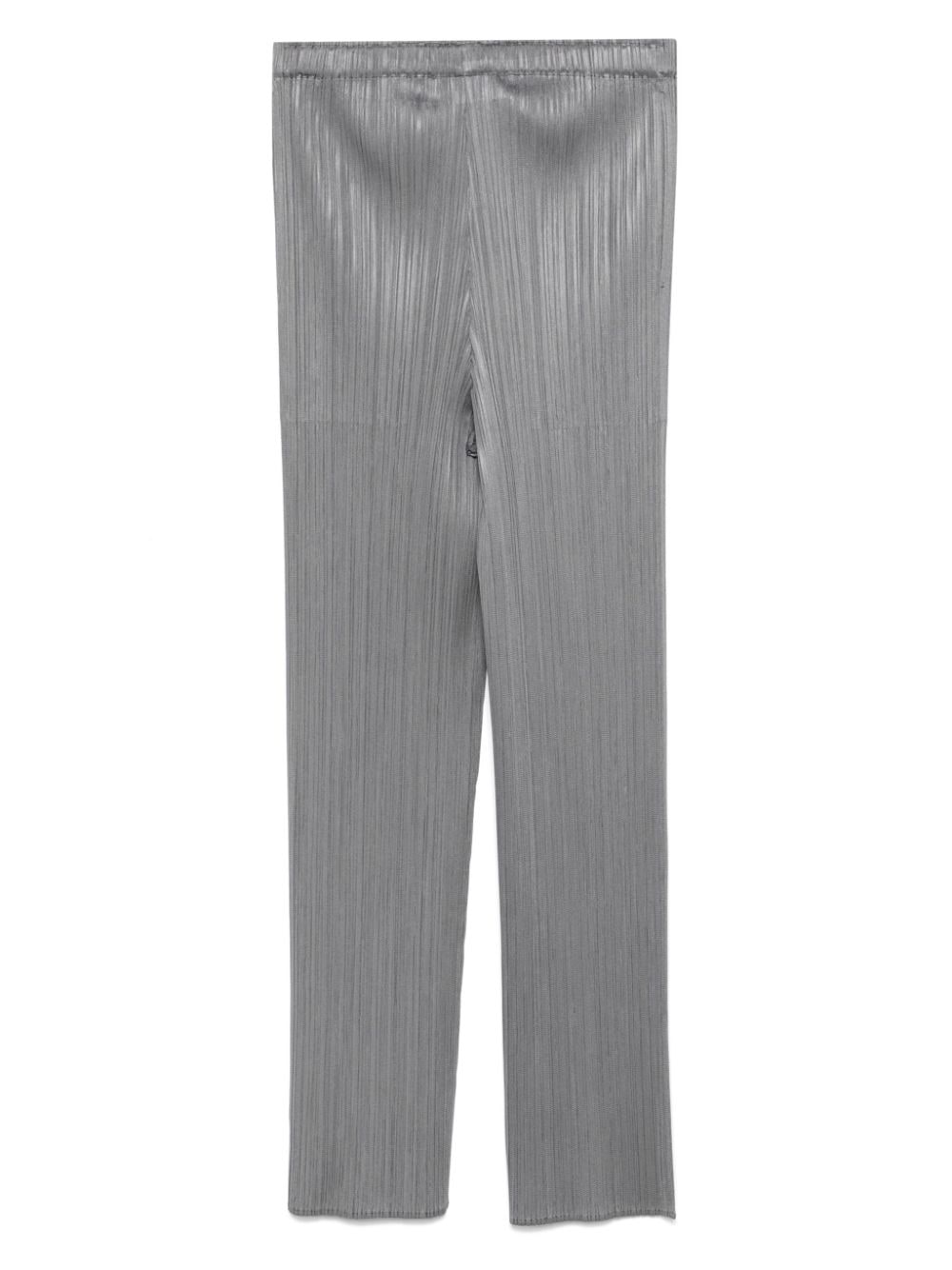 Pleats Please Trousers Grey Polyester