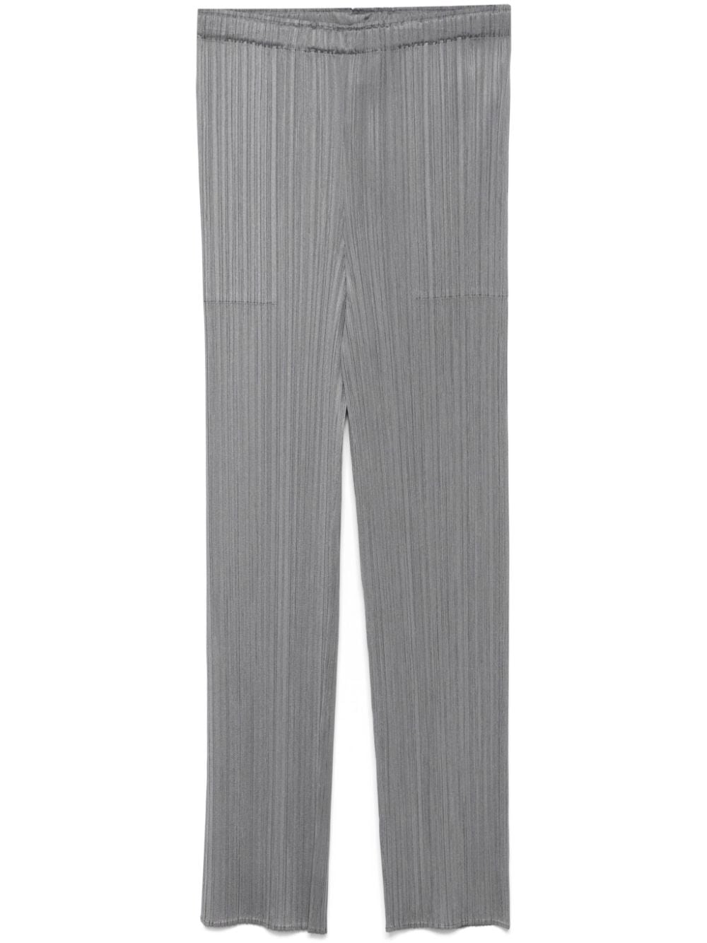 Pleats Please Trousers Grey Polyester