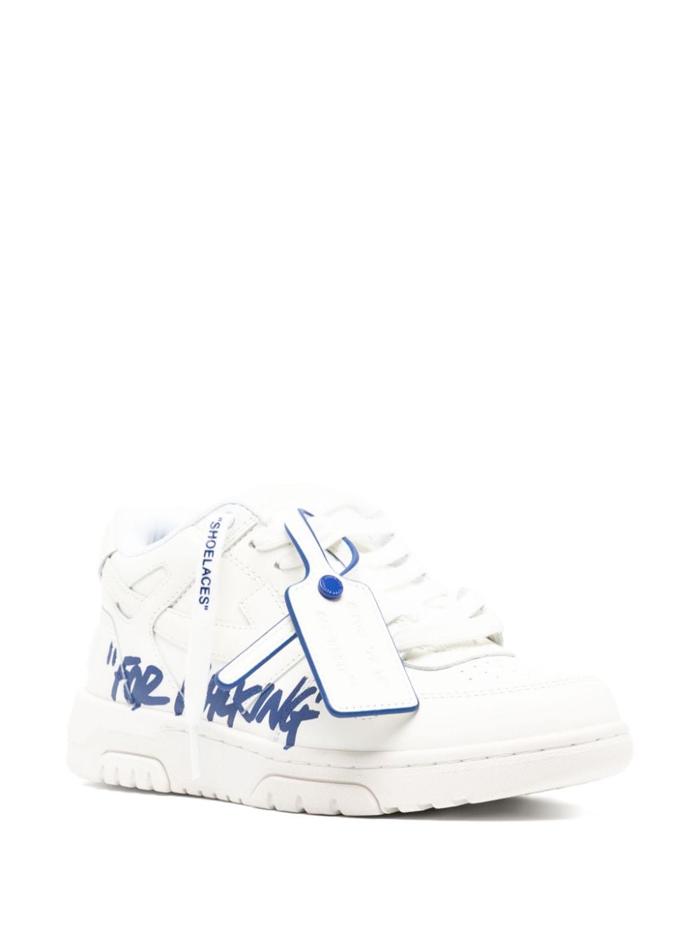Off White Sneakers Clear Blue Outer: Calf Leather