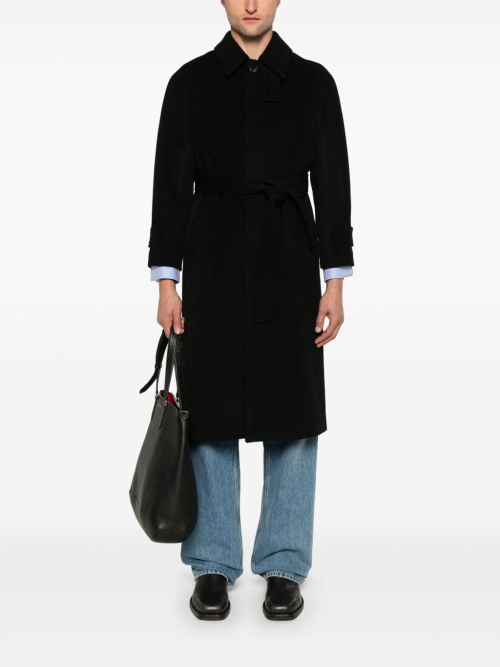 Dunst Coats Black Lining: Polyester Outer: Wool