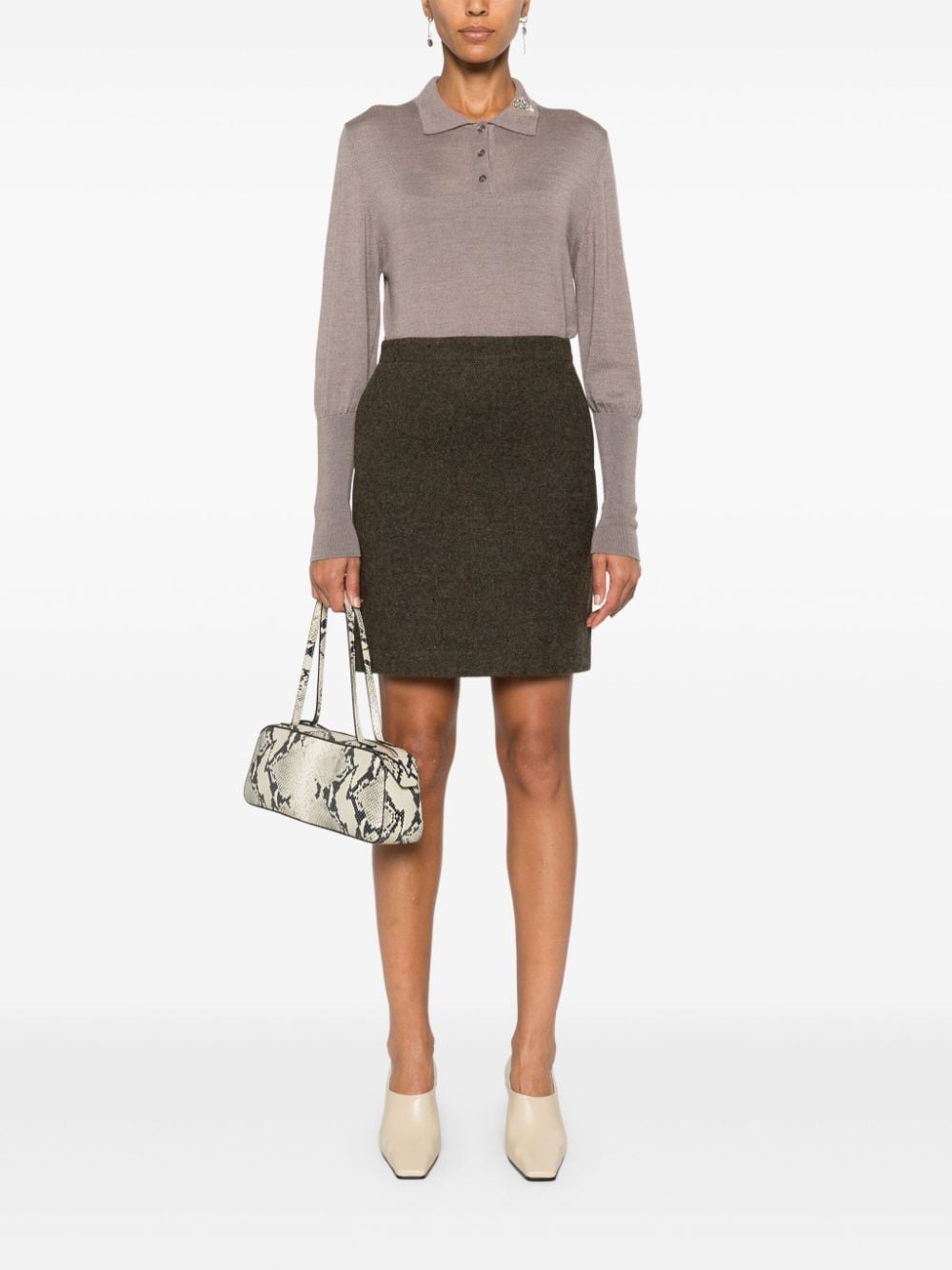 Dunst Skirts Brown Outer: Wool
