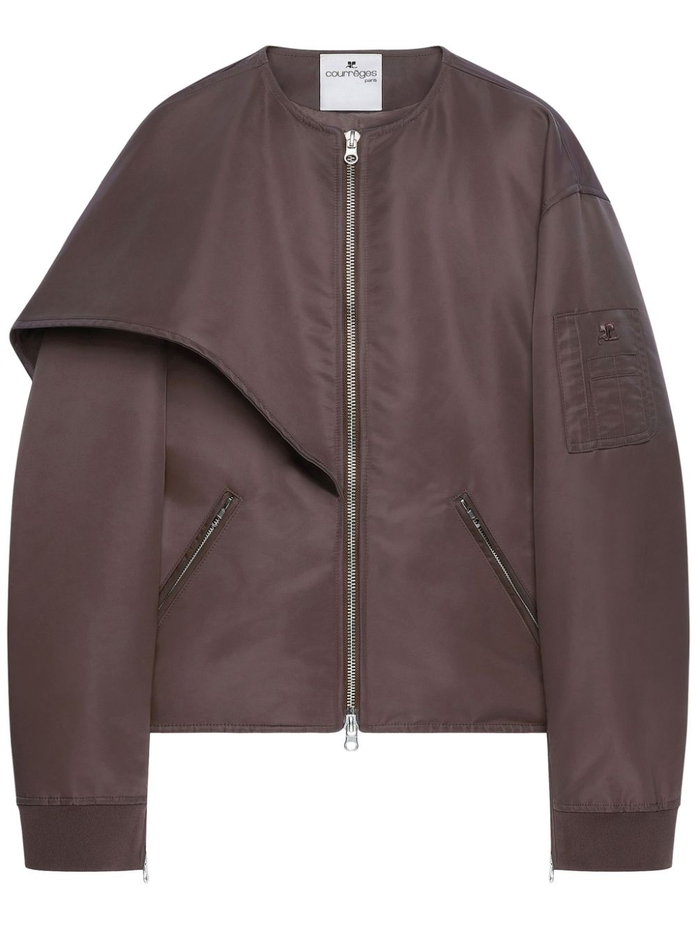 Courreges Coats Brown Polyamide