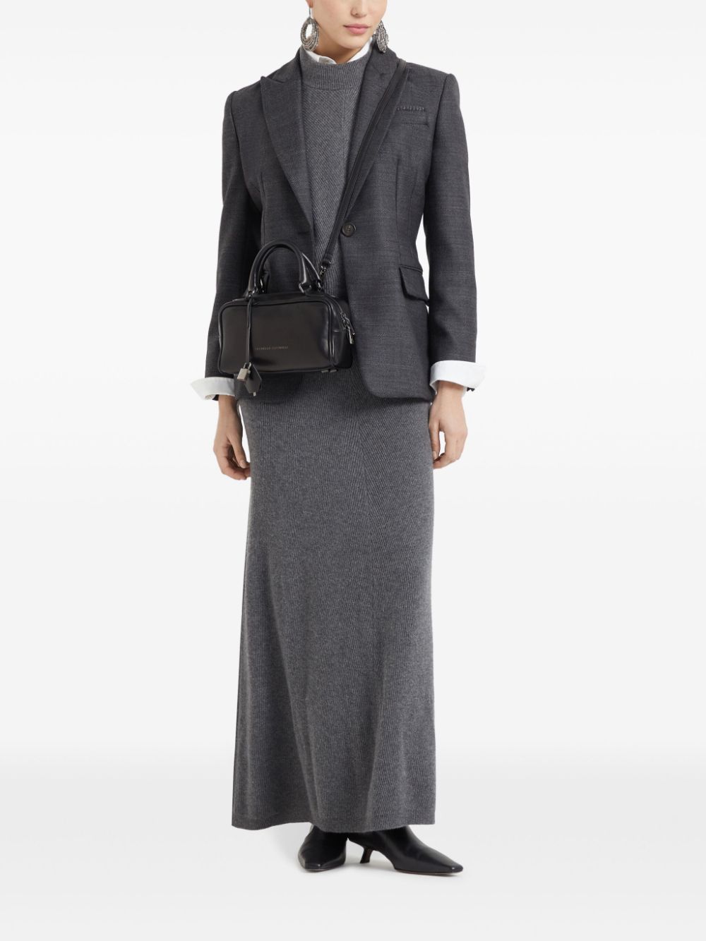 Brunello Cucinelli Dresses Grigio Scuro Cashmere