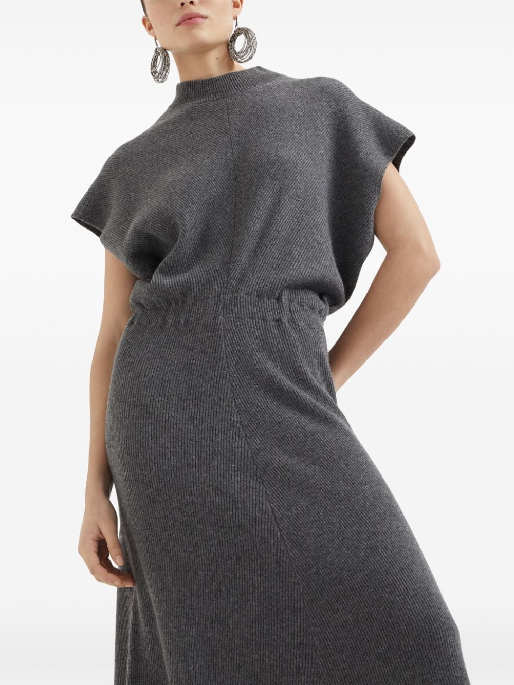 Brunello Cucinelli Dresses Grigio Scuro Cashmere