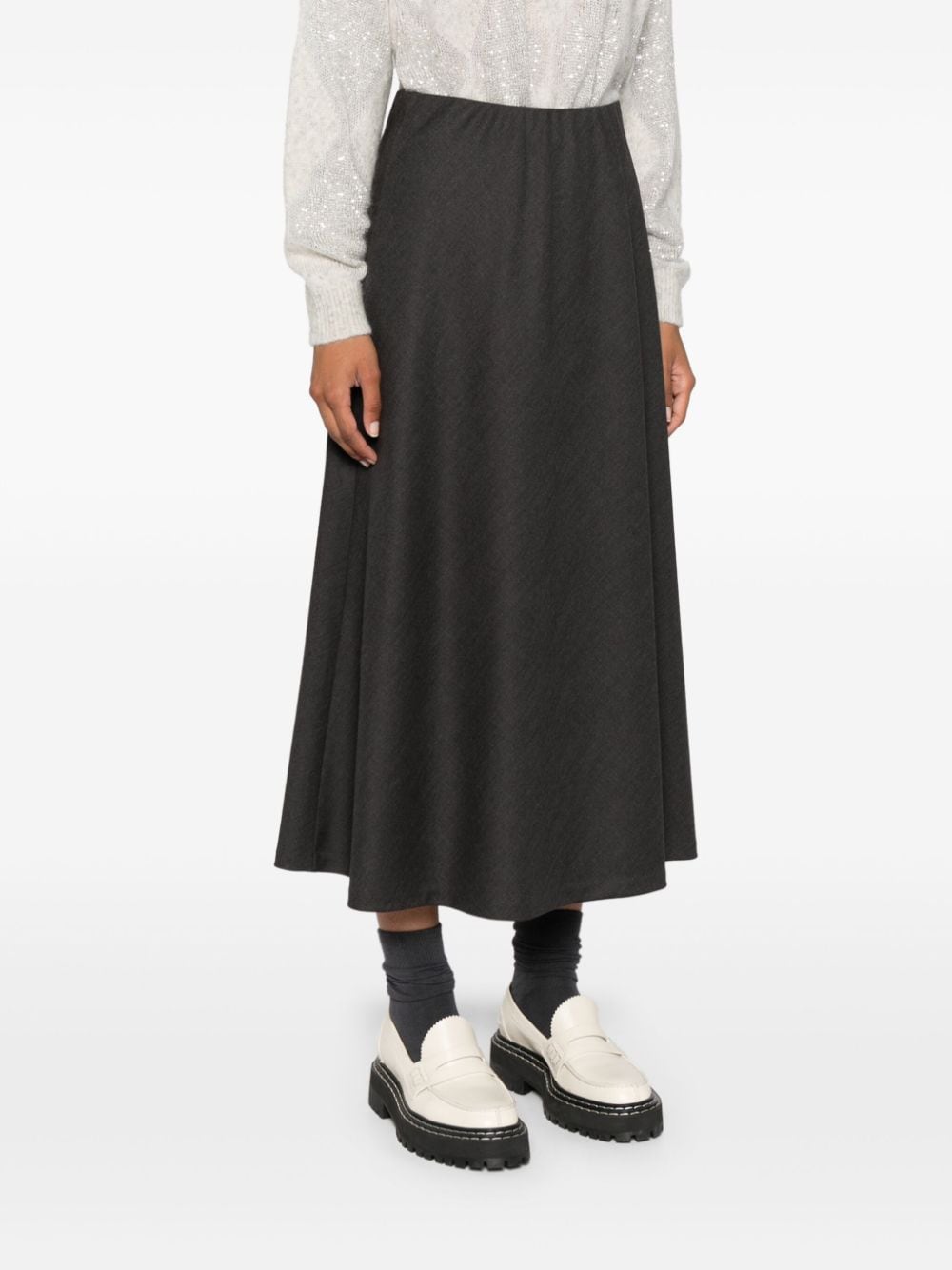 Brunello Cucinelli Skirts Grigio Scuro