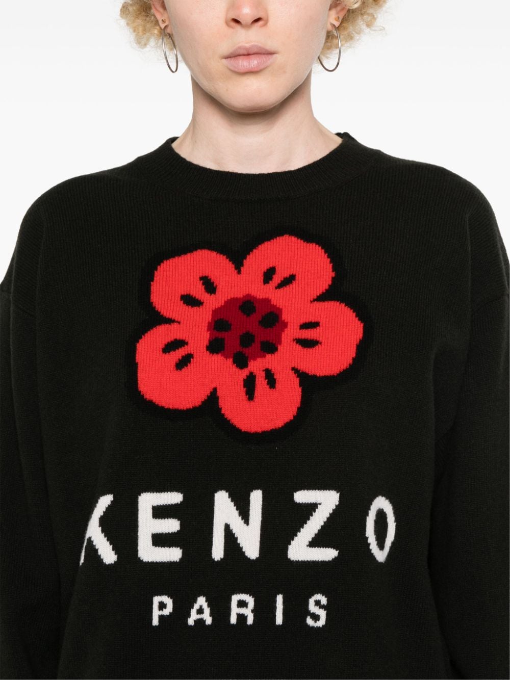 Kenzo Sweaters Black Wool