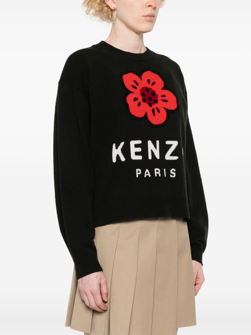 Kenzo Sweaters Black Wool
