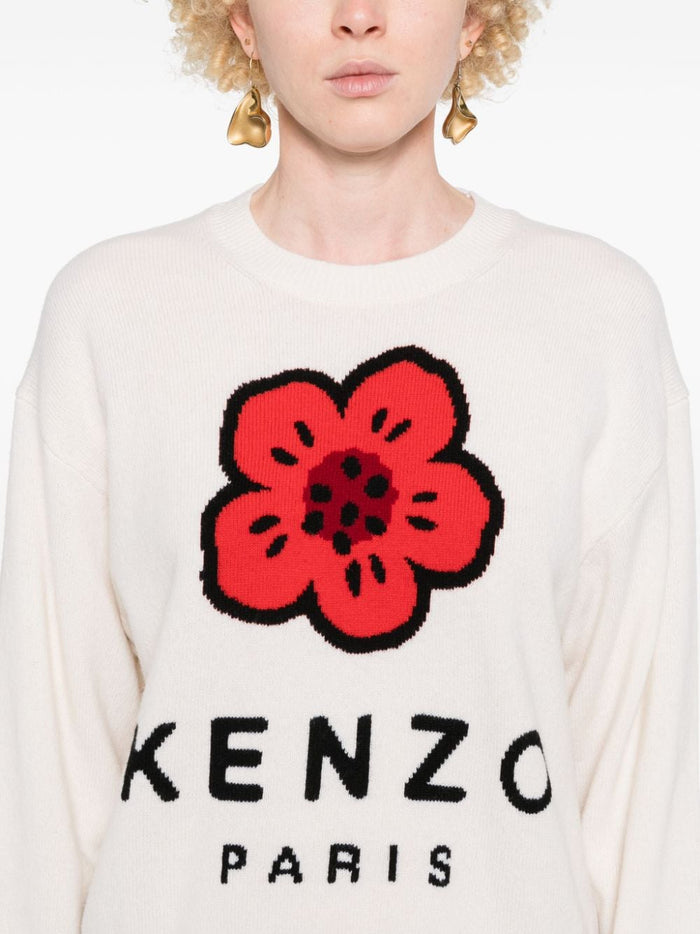 Kenzo Sweaters White Wool