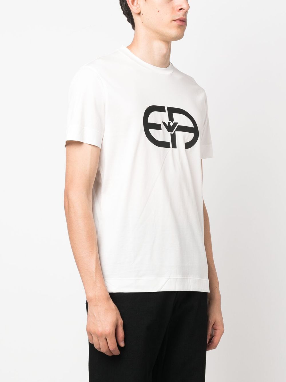 Emporio Armani T-Shirts And Polos Bianco Lyocell