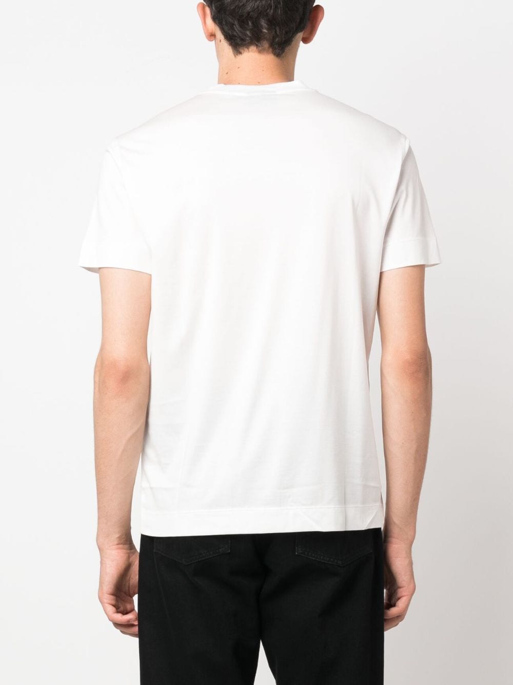 Emporio Armani T-Shirts And Polos Bianco Lyocell