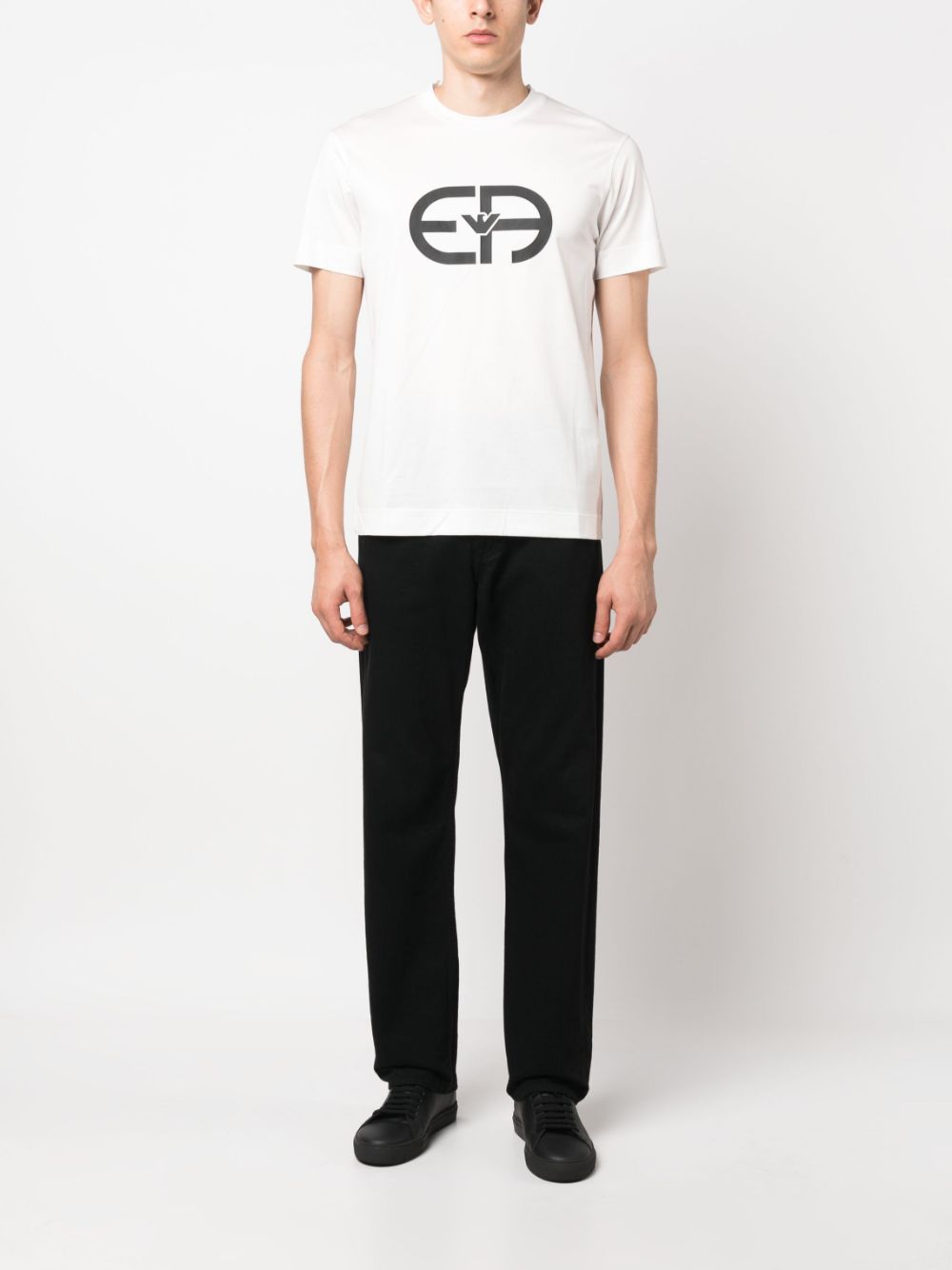 Emporio Armani T-Shirts And Polos Bianco Lyocell