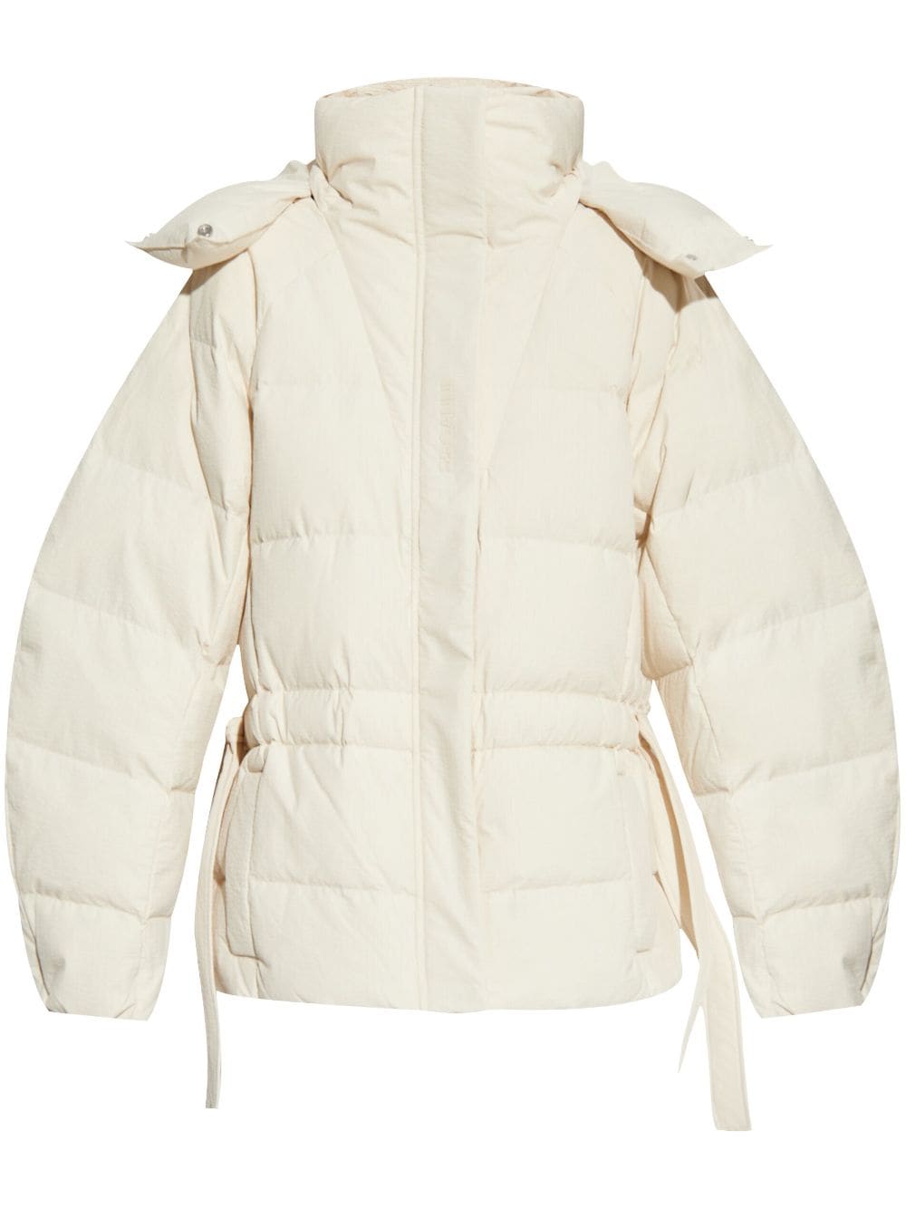 Ganni Coats White Polyester
