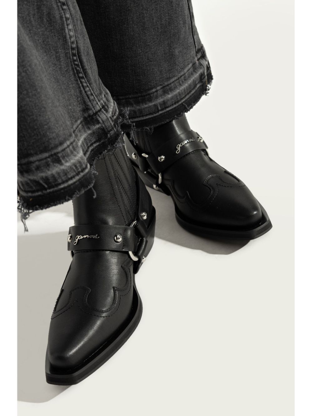 Ganni Boots Nero