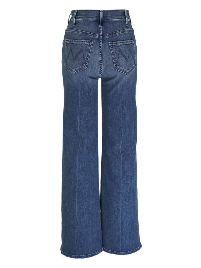 Mother Jeans Clear Blue Cotton Polyester Elastane