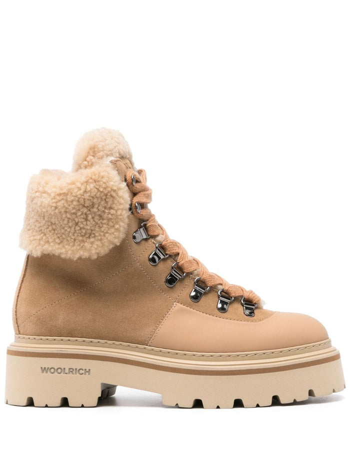 Woolrich Boots Beige Calf Leather