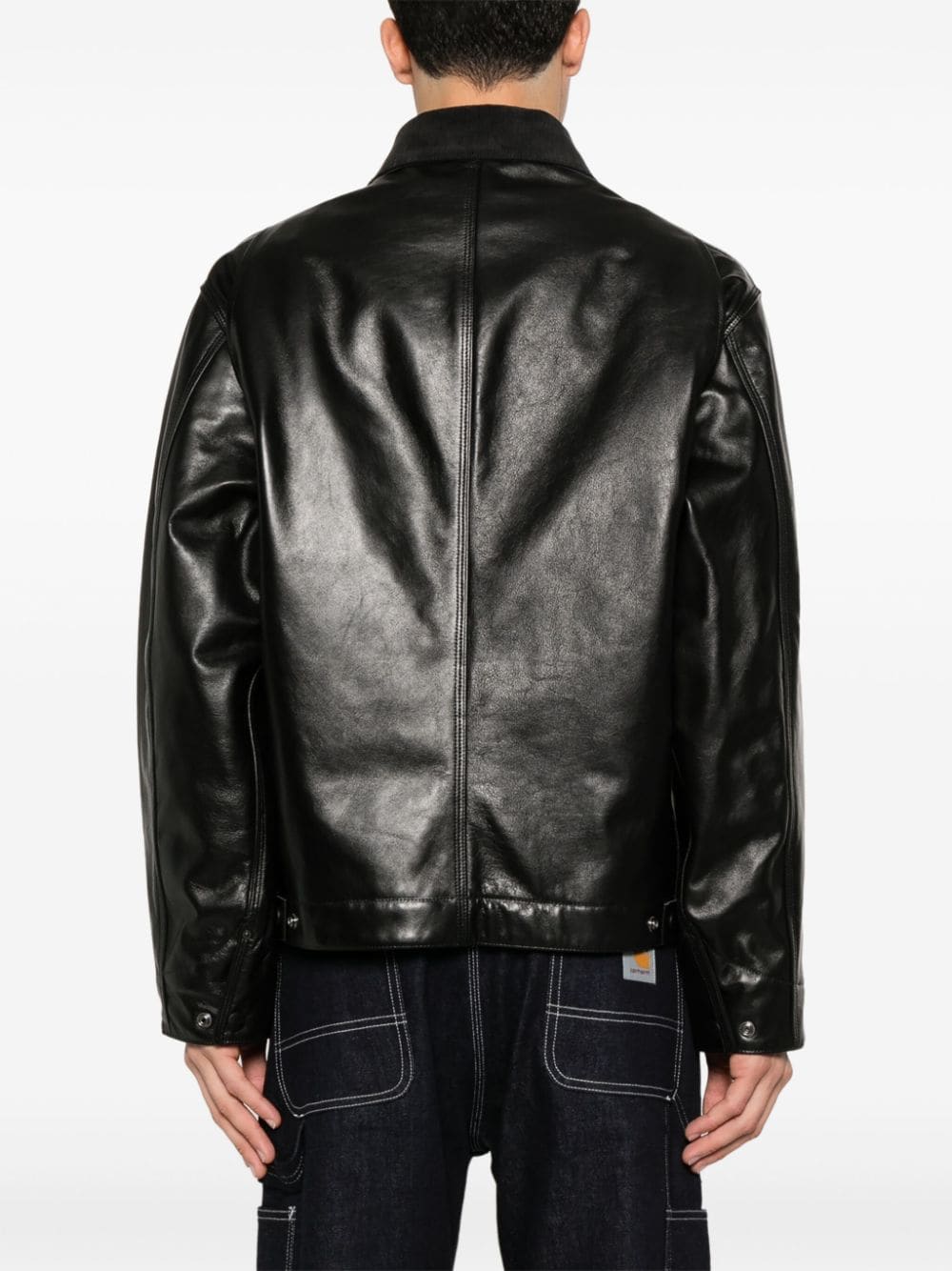 Junya Watanabe Jackets Black Furs & Skins->leather100 %