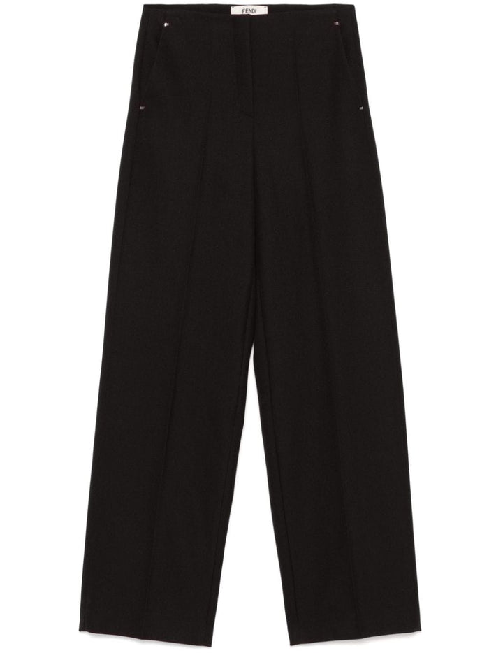 Fendi Trousers Purple Wool
