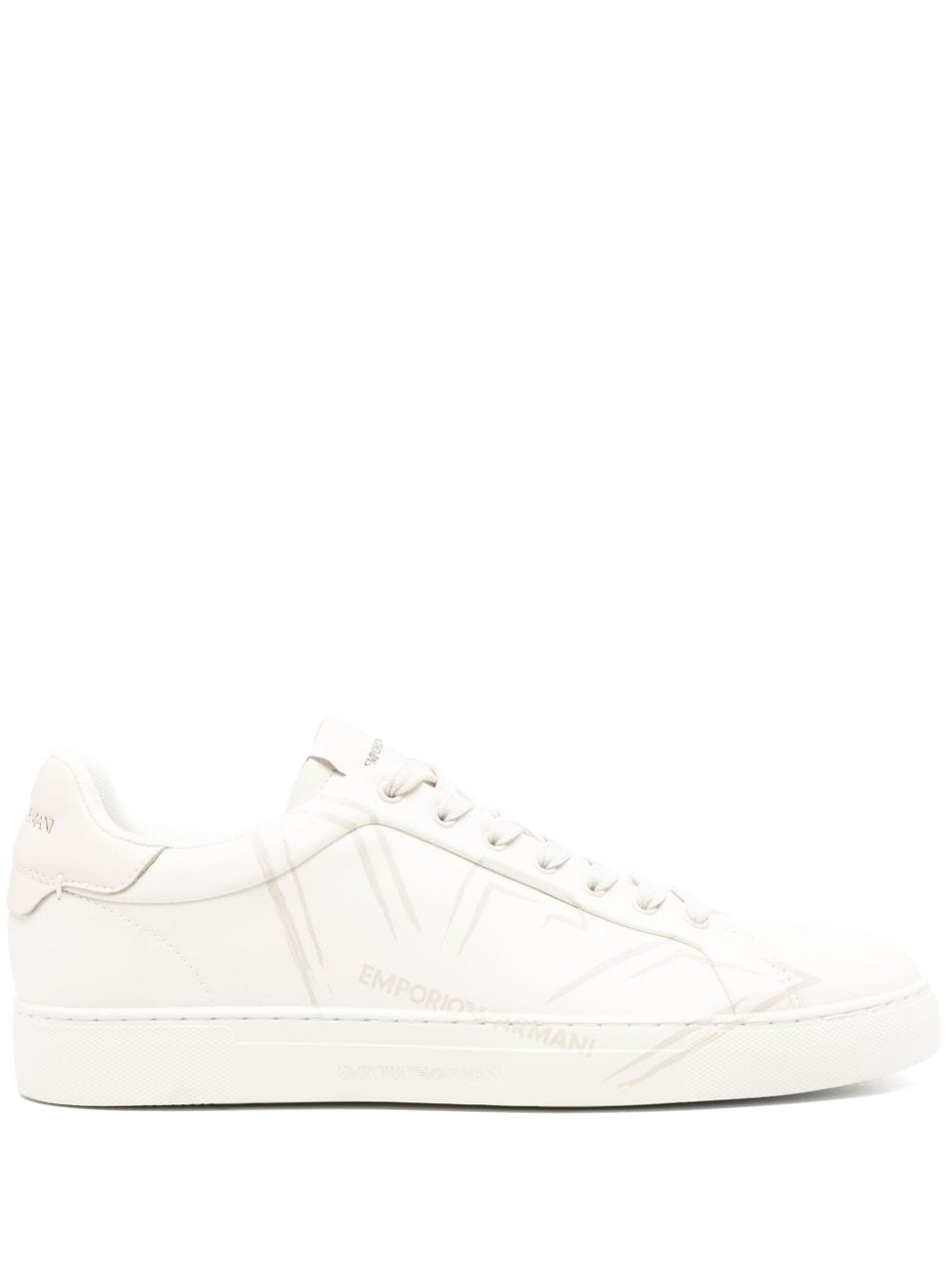 Emporio Armani Sneakers Bianco Leather