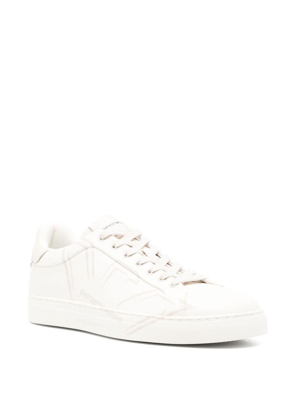 Emporio Armani Sneakers Bianco Leather