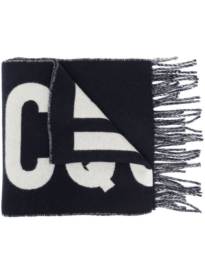 Jacquemus Scarfs Blue Virgin Wool