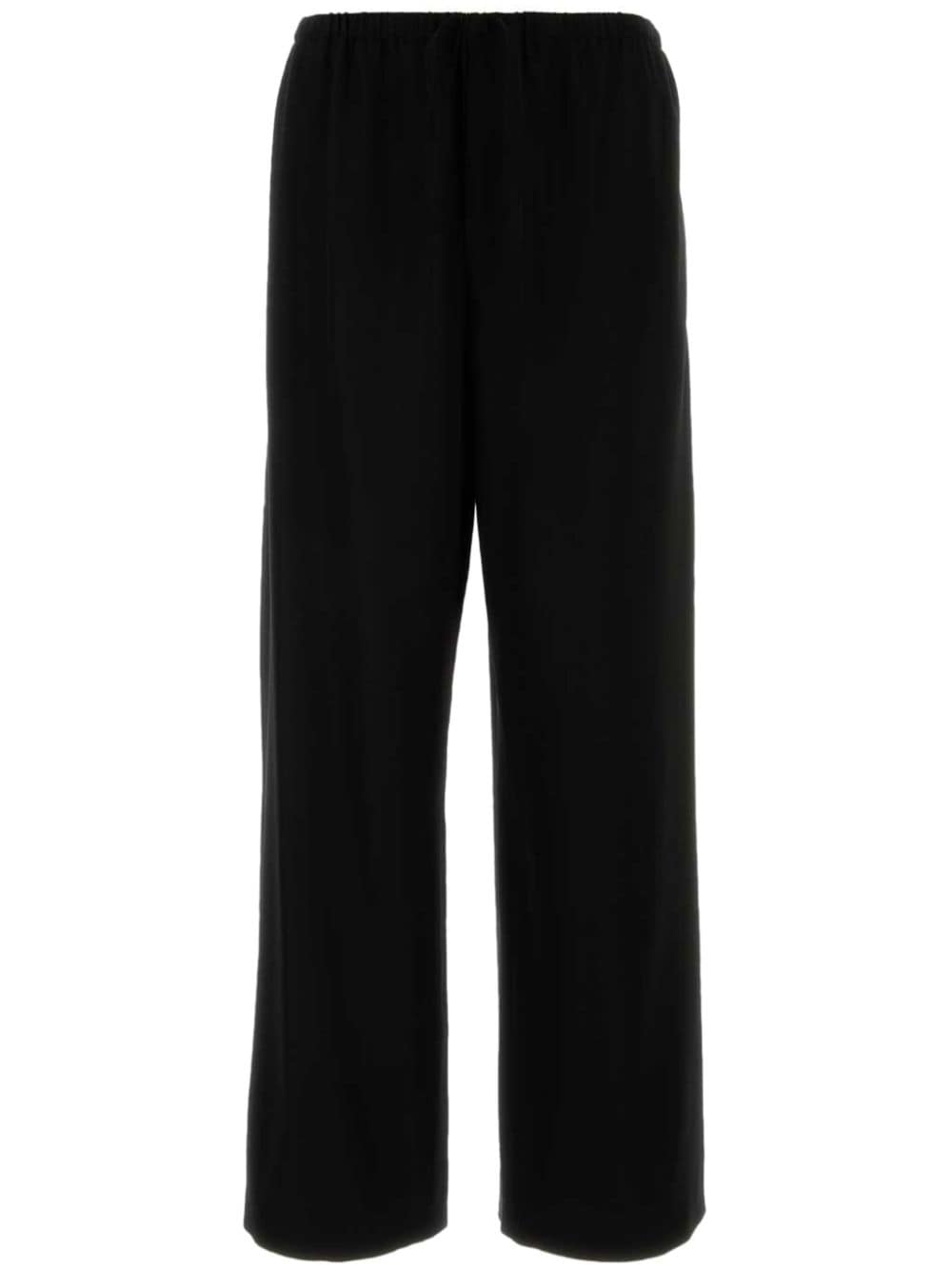 The Row Trousers Black Wool