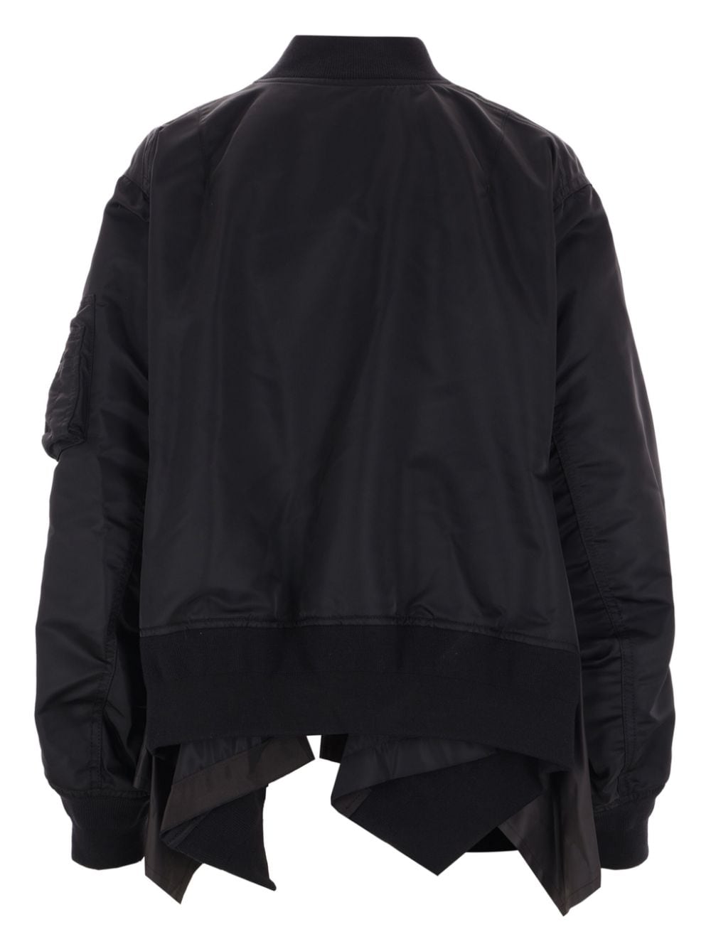 Sacai Coats Black Polyester
