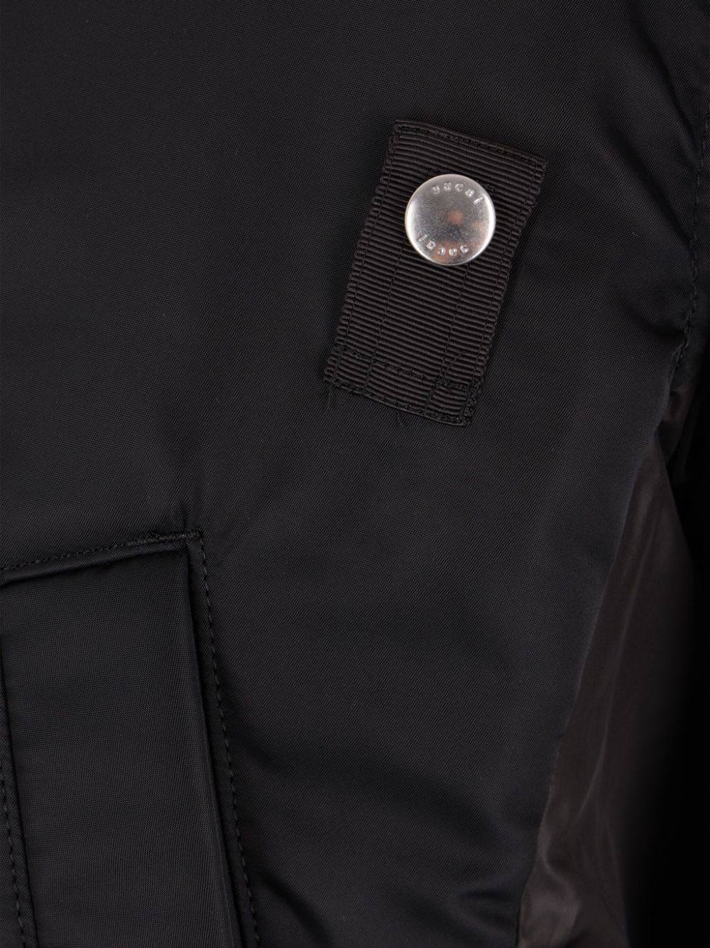 Sacai Coats Black Polyester