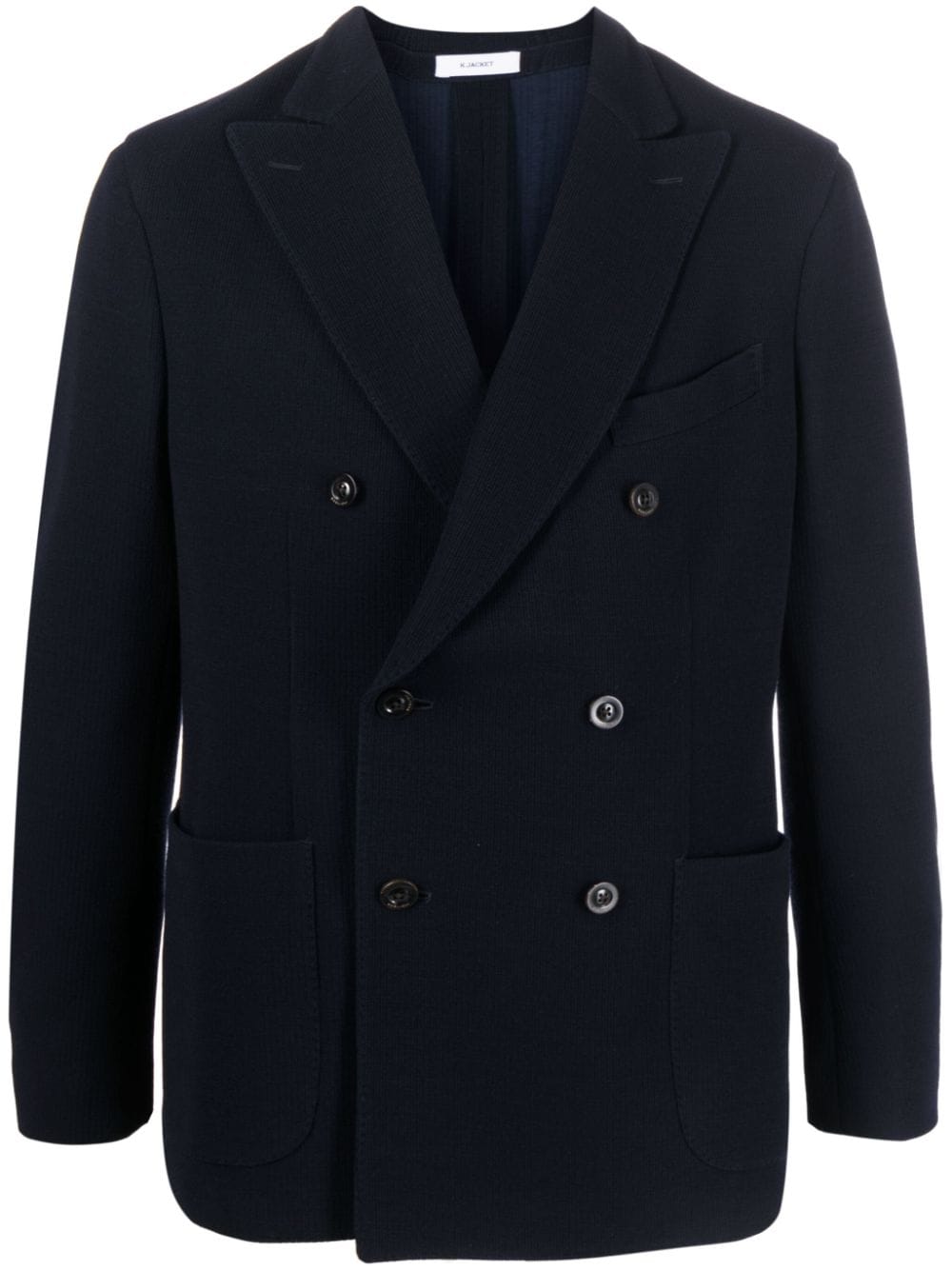Boglioli Jackets Blue Virgin Wool Cotton
