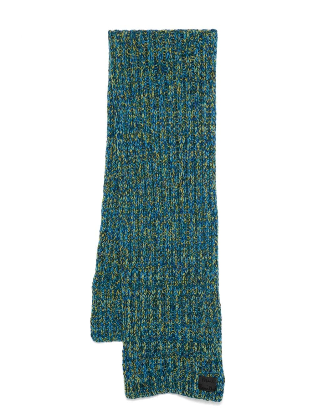 Paul Smith Scarfs Blue Lambs Wool