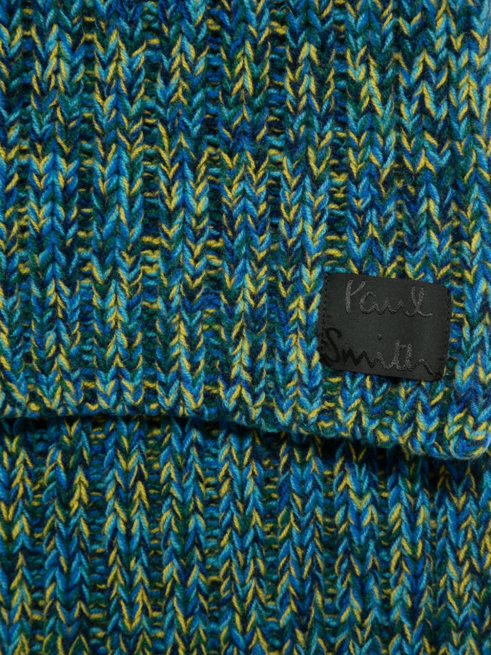 Paul Smith Scarfs Blue Lambs Wool