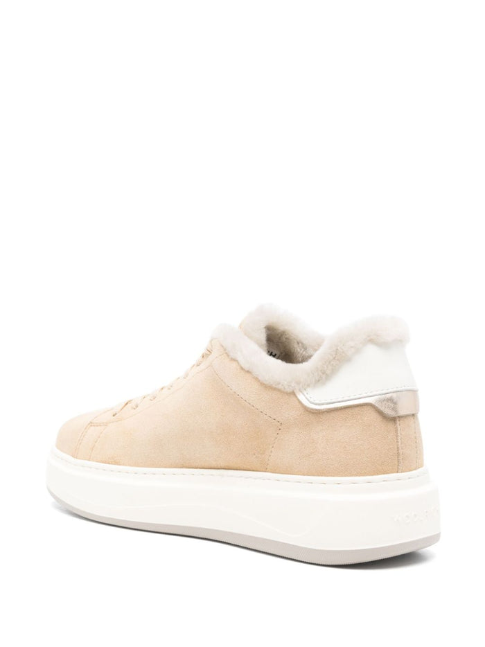 Woolrich Sneakers Beige Calf Leather