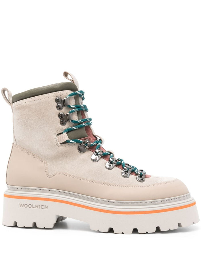 Woolrich Boots Beige Calf Leather