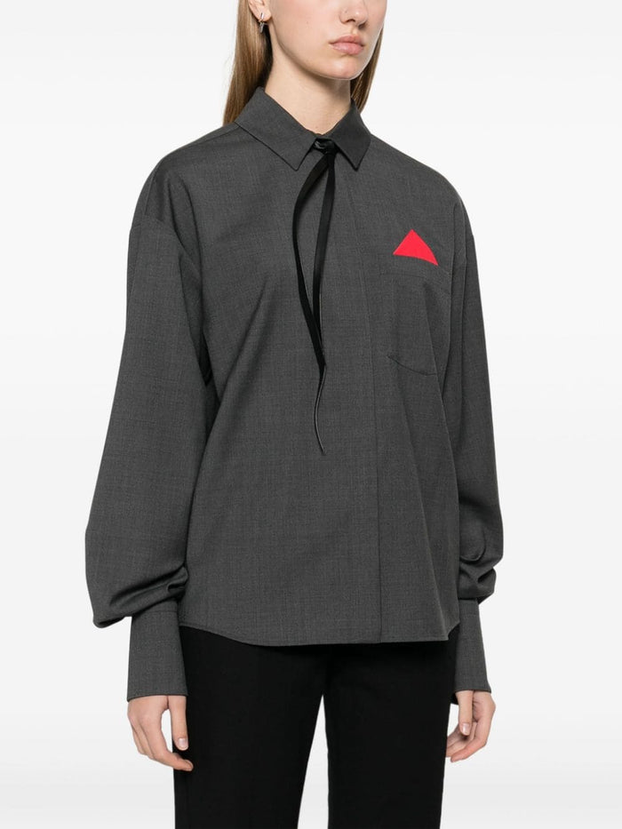 Max Mara Shirts Grey Wool