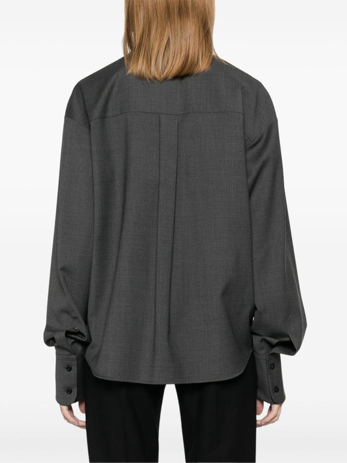 Max Mara Shirts Grey Wool