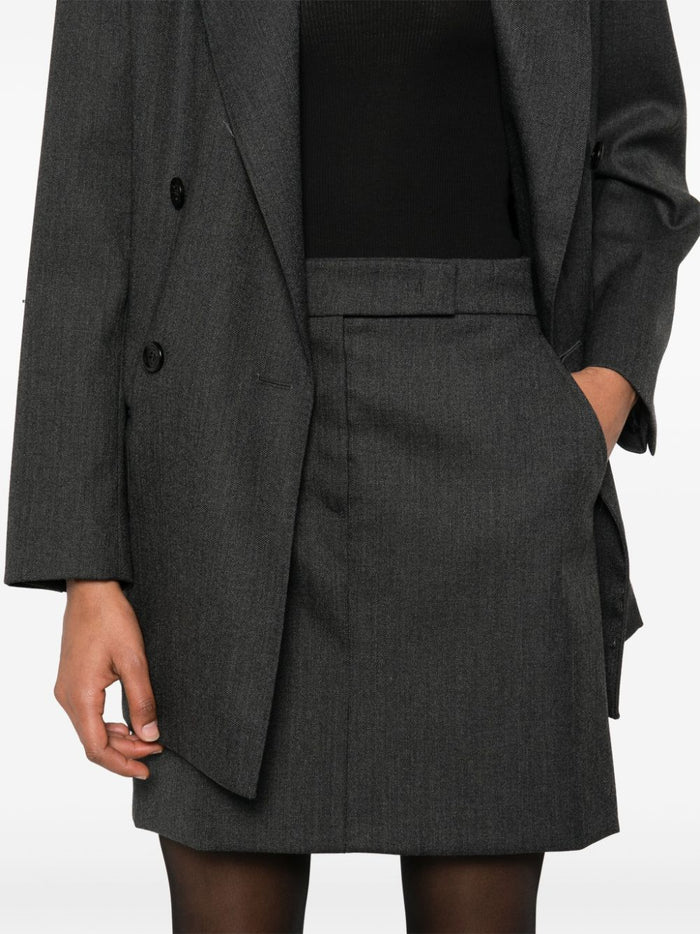 Max Mara Skirts Grey Outer: Wool