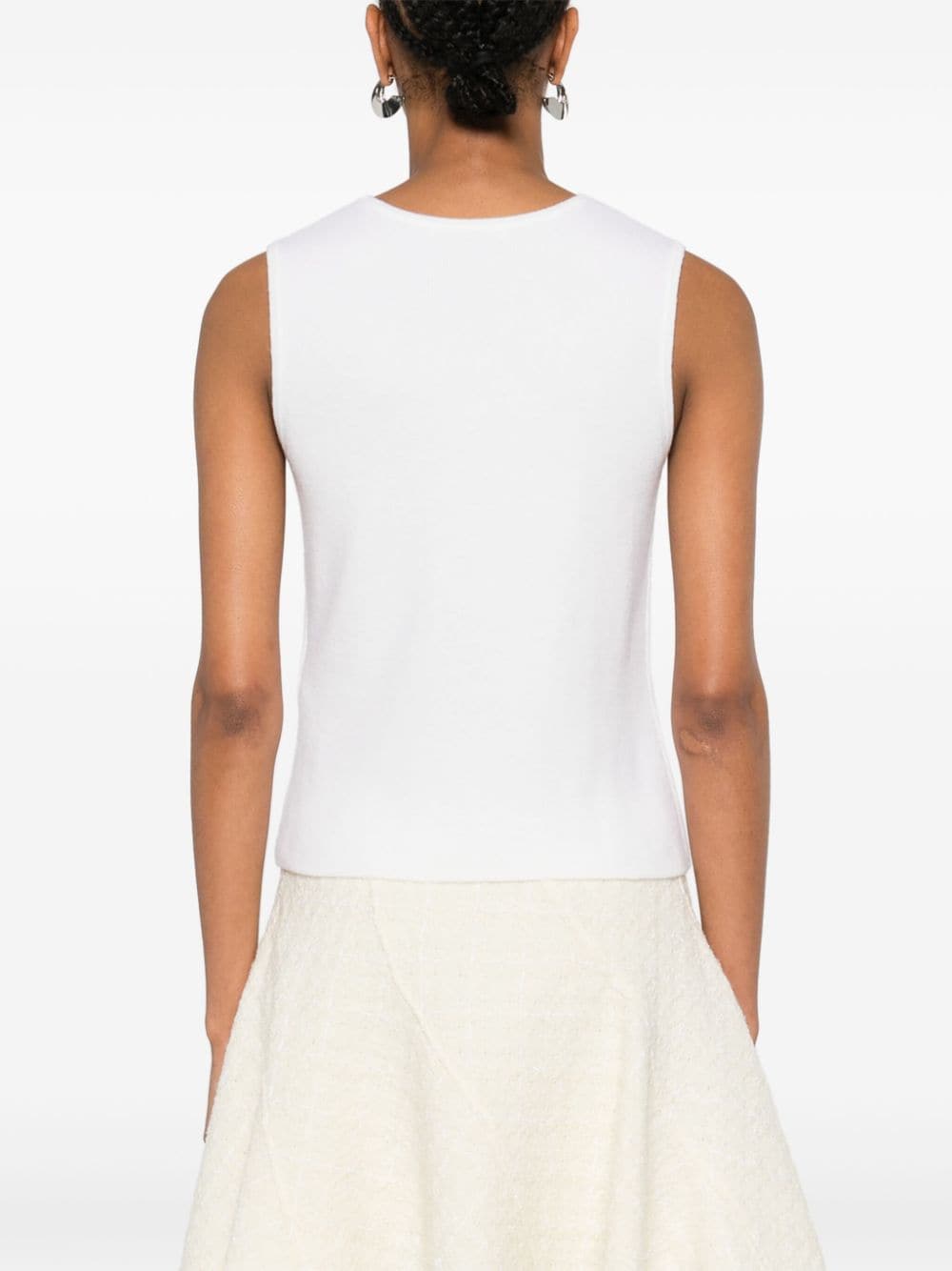 Max Mara Top White Wool