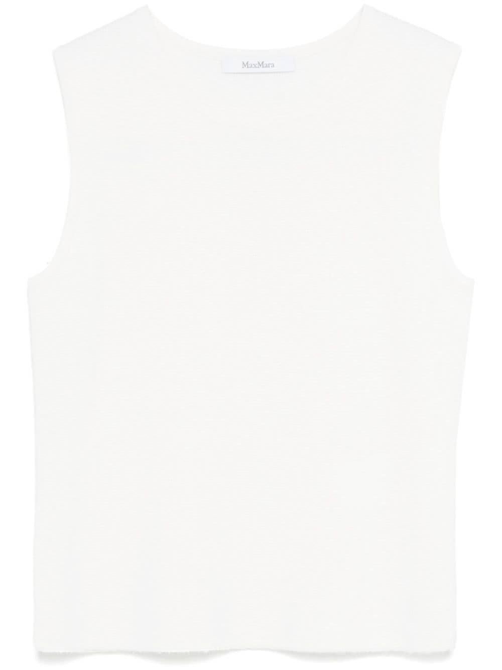 Max Mara Top White Wool