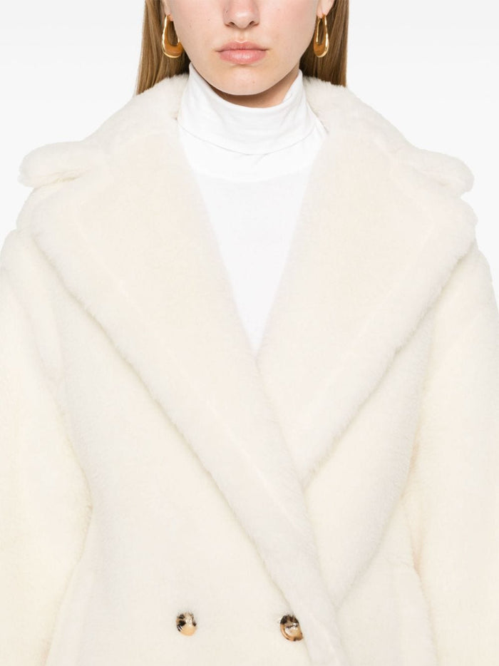 Max Mara Coats White Outer: Alpaca