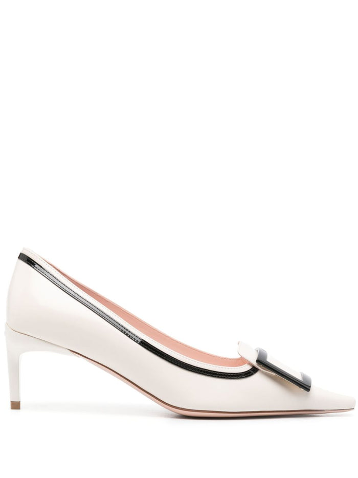 Roger Vivier With Heel White Calf Leather