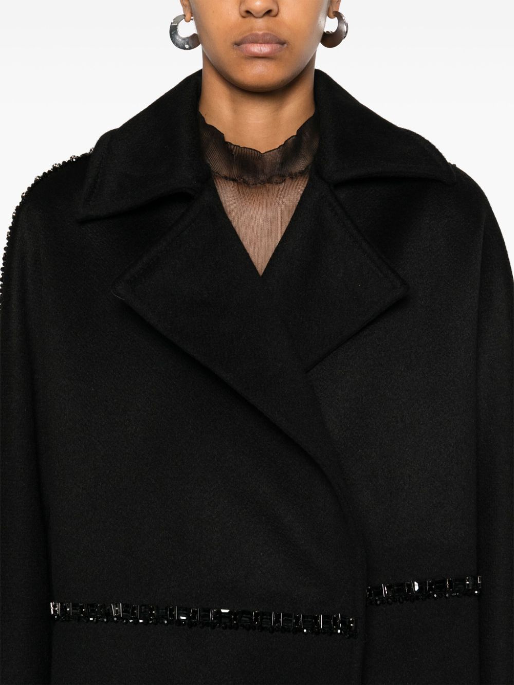 Max Mara Coats Black Camel Hair