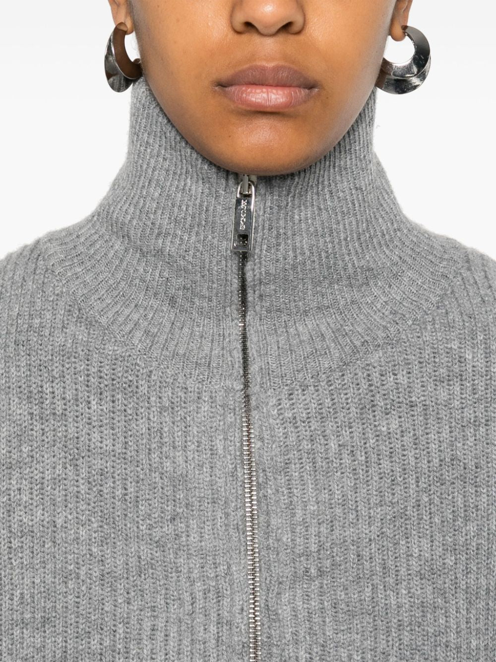 Sportmax Sweaters Grey Wool