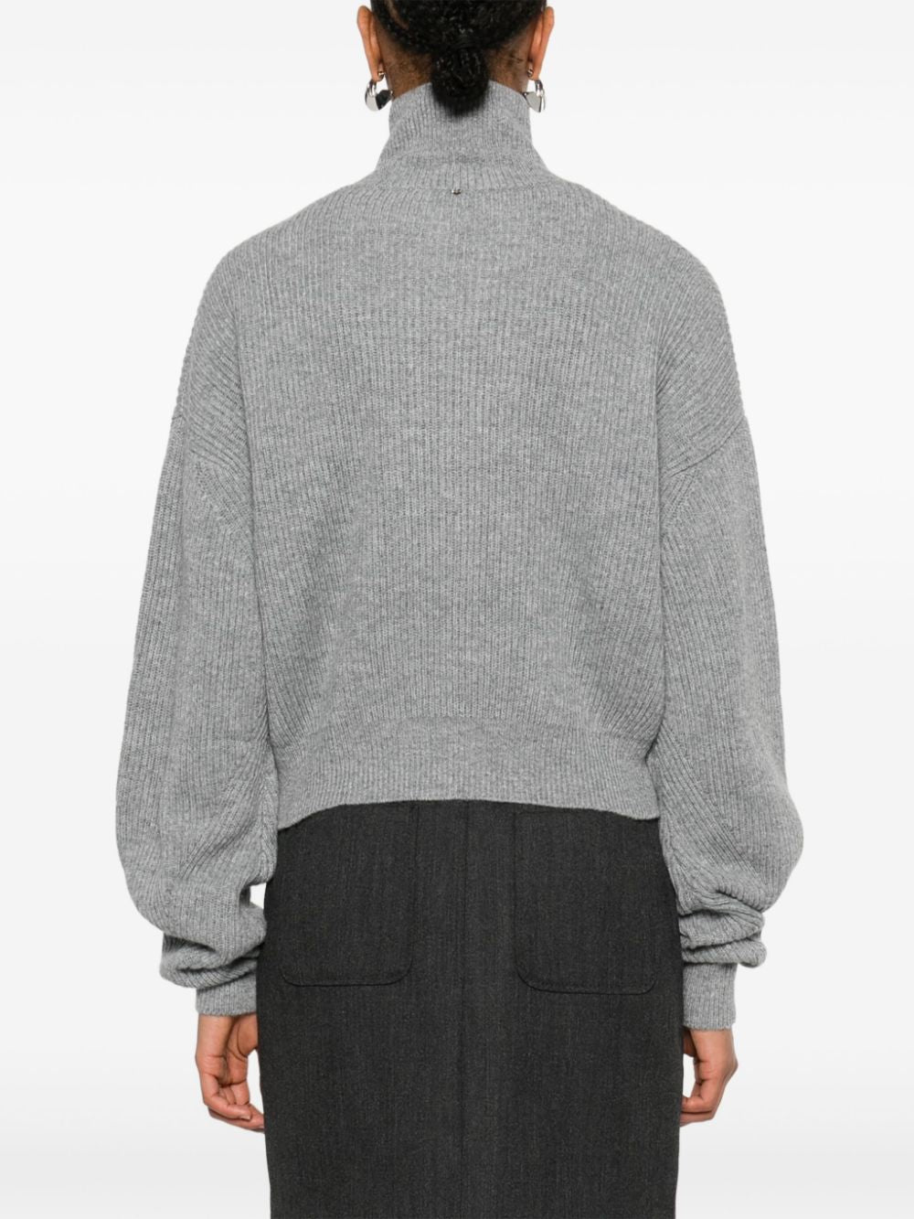 Sportmax Sweaters Grey Wool